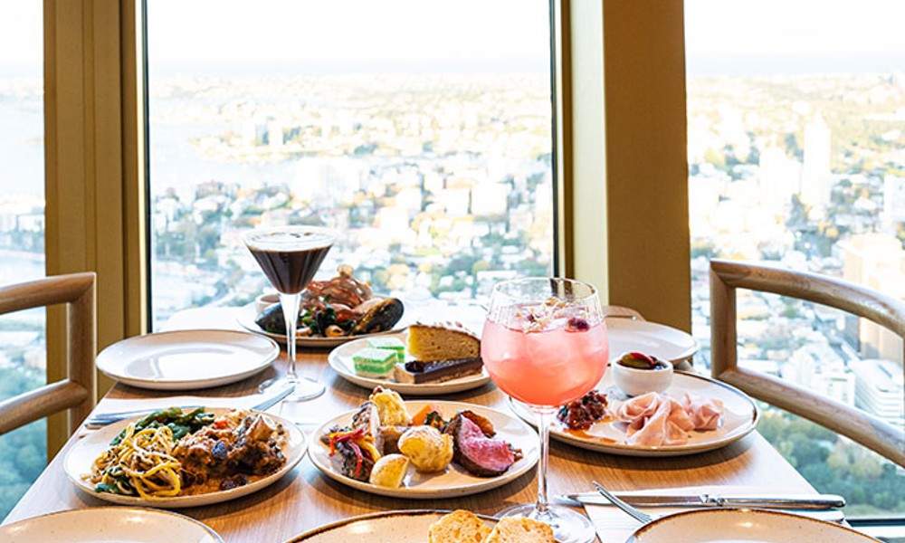 SkyFeast Sydney Tower Buffet Dinner - Weekend - For 2