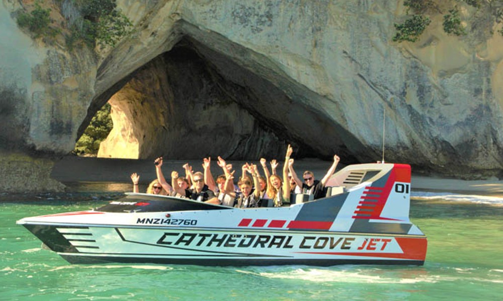 Cathedral Cove Jet Boat Ride - 45 Minutes