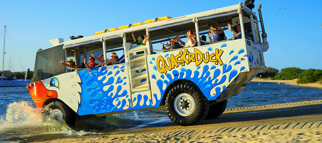 Gold Coast QuackrDuck Land & Sea Tour Experience Oz