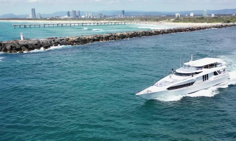 3 Course Dinner with Drinks on a Gold Coast Superyacht Cruise - For 2