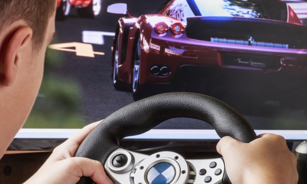 Indoor Race Car Simulator with Thrillzone
