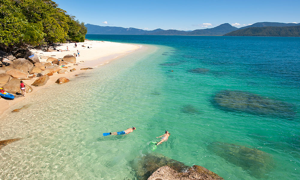 Fitzroy Island Full Day Package with Snorkelling Equipment and Glass Bottom Boat Tour