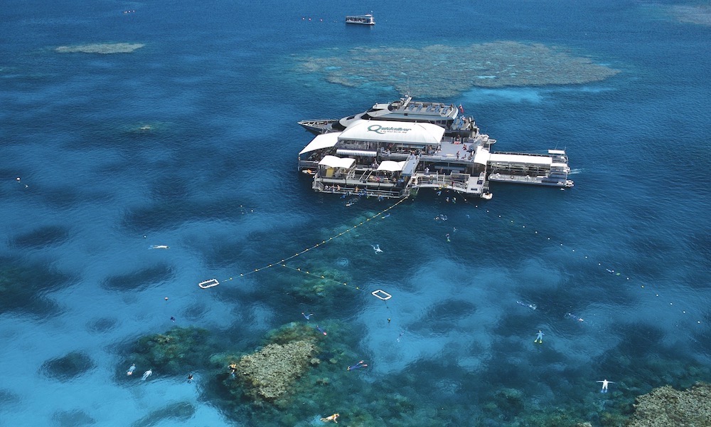 Great Barrier Reef Cruise to Quicksilver Port Douglas Pontoon