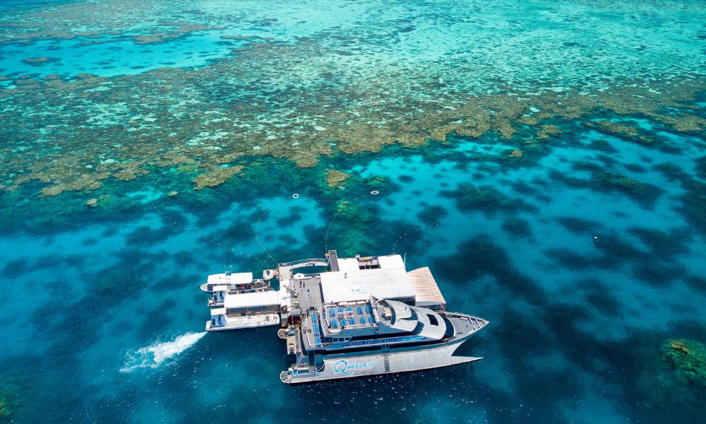 Great Barrier Reef Cruise to Quicksilver Port Douglas Pontoon