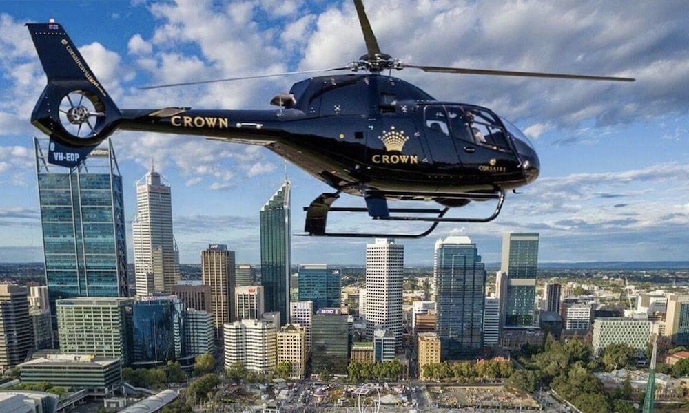 Scenic Helicopter Flight over Perth City