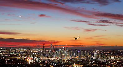 Brisbane City Twilight Scenic Helicopter Flight