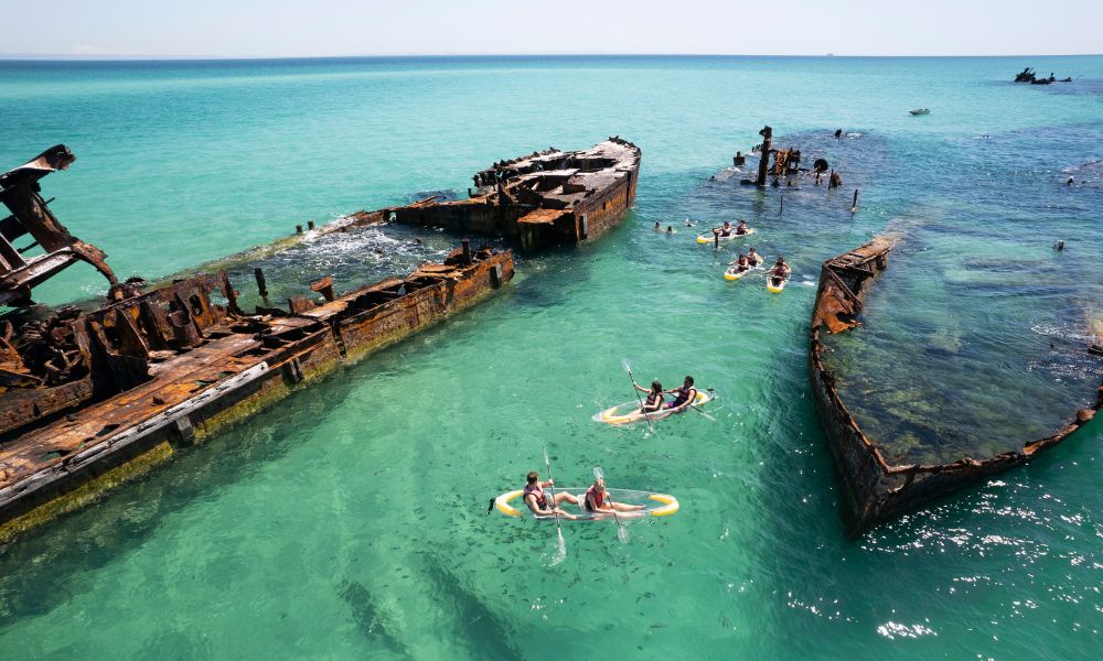 Moreton Island Day Tour From Brisbane with Kayaking and Snorkelling