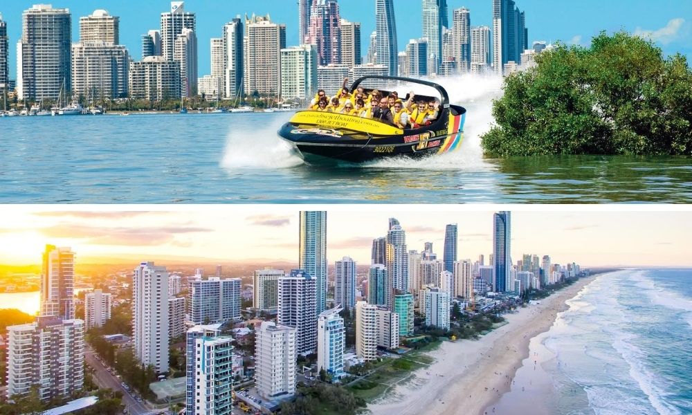 Gold Coast Jet Boat Ride and 5 Minute Scenic Helicopter Flight Combo