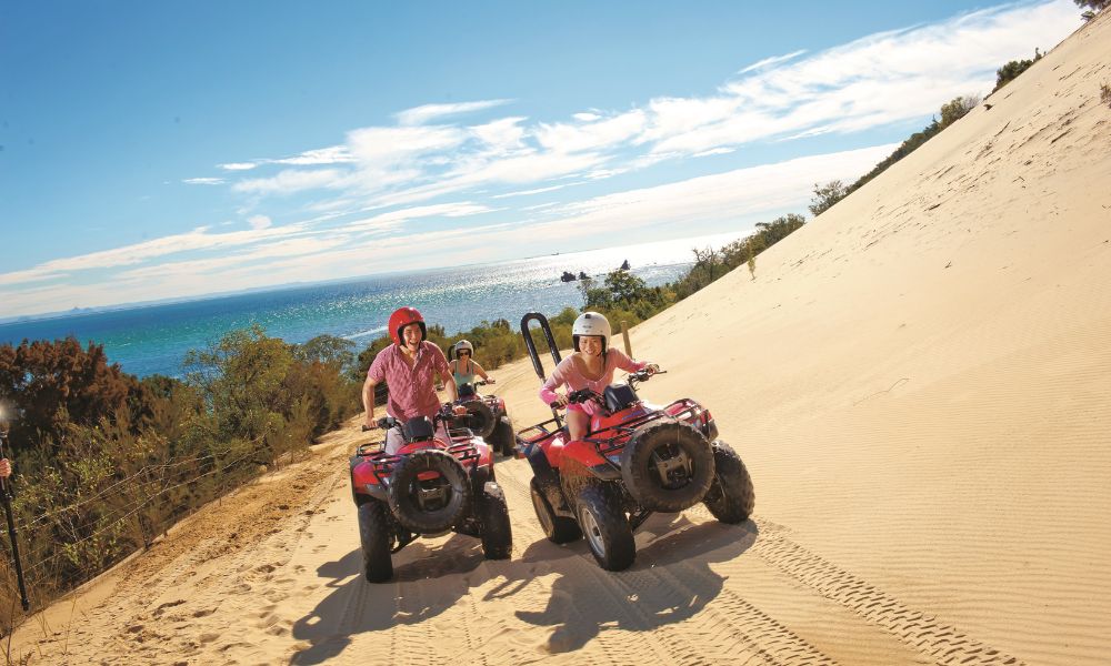 Tangalooma Island Resort Day Cruise, ATV Quad Bike and Helicopter Tour