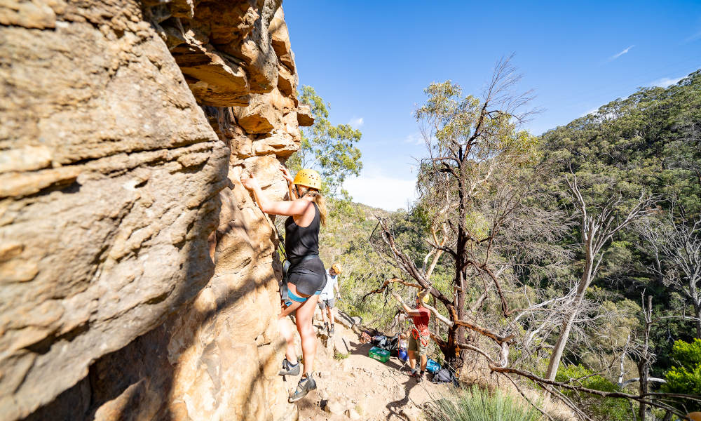 Rock Climb And Abseil At Morialta