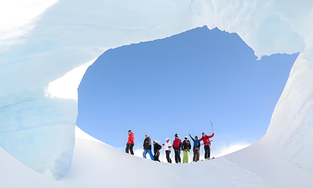 Ski the Tasman Glacier with Scenic Flights and Lunch