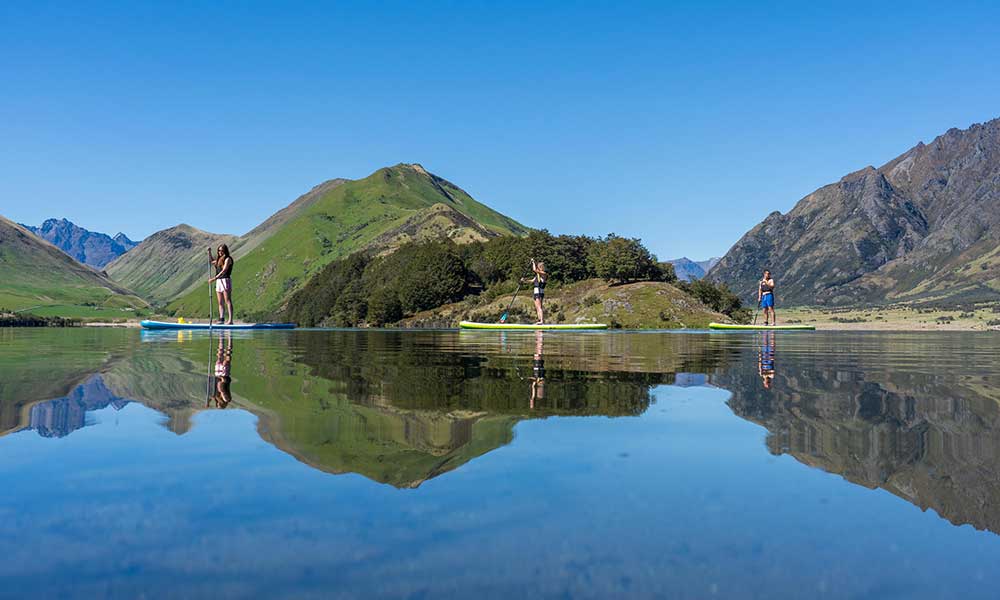 Moke Lake Self Guided Stand Up Paddle Board Tour 