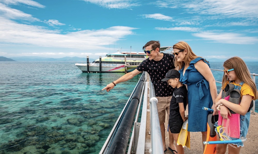 Green Island Half Day Trip + Snorkelling OR Glass Bottom Boat