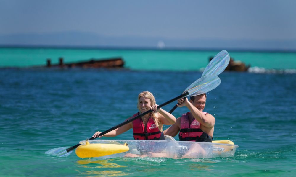 Moreton Island Day Tour From Gold Coast with Kayaking and Snorkelling