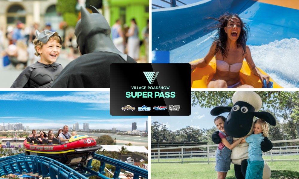7 Day Theme Park Pass: Movie World, Sea World, Wet'n'Wild & Paradise Country