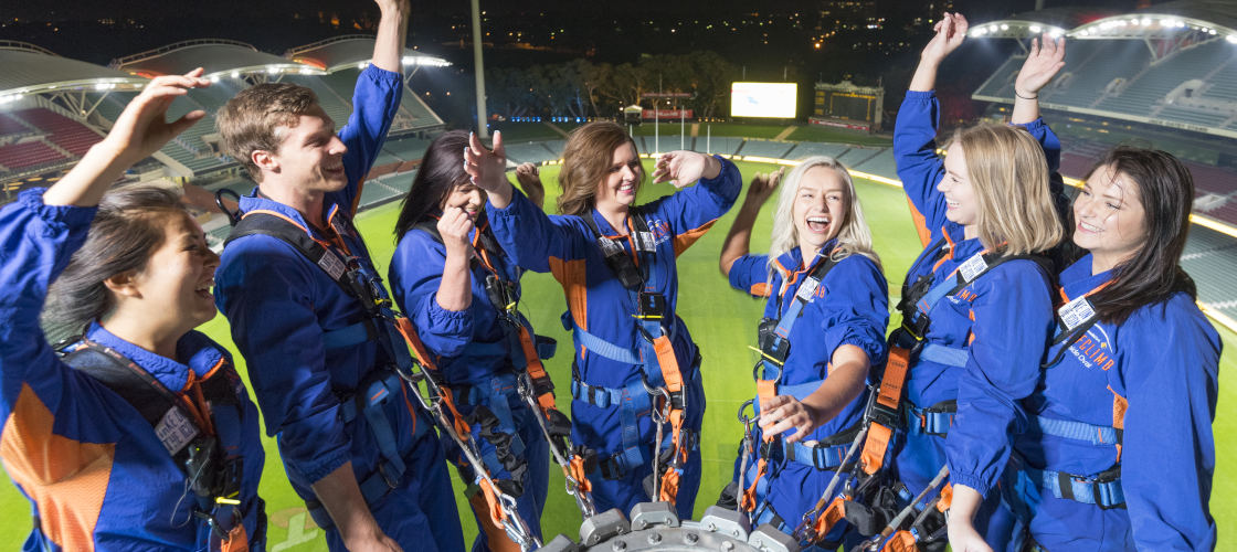 Adelaide Oval Night Roof Climb