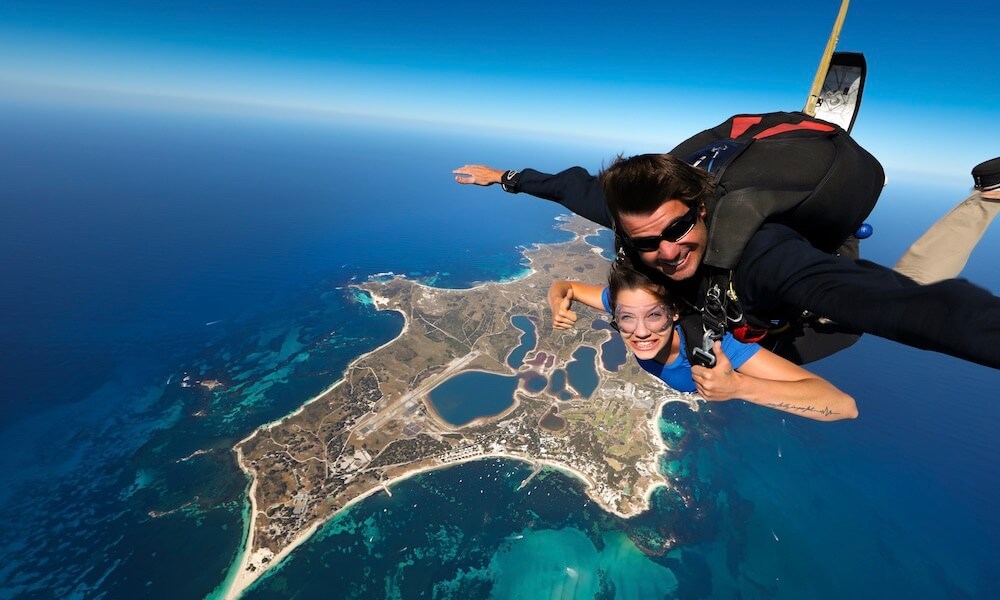 14,000ft Tandem Skydive over Rottnest Island