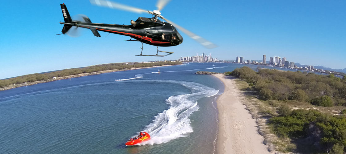 Surfers Paradise Jet Boat and Helicopter Package