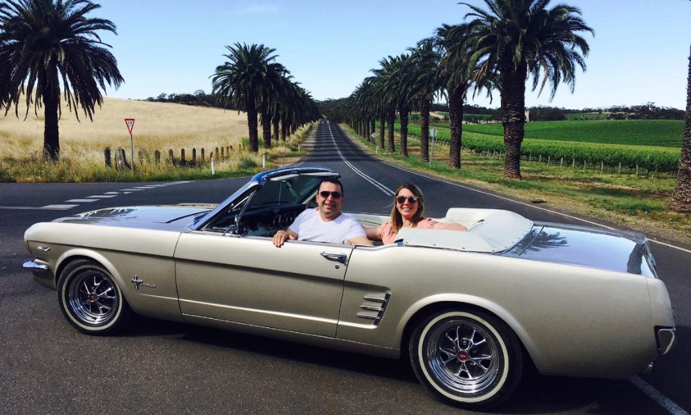 Barossa Food & Wine Trail in a Classic 1966 Mustang