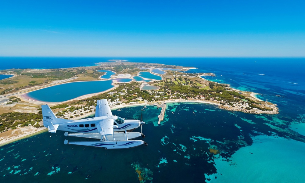 Return Scenic Flight from Swan River to Rottnest Island