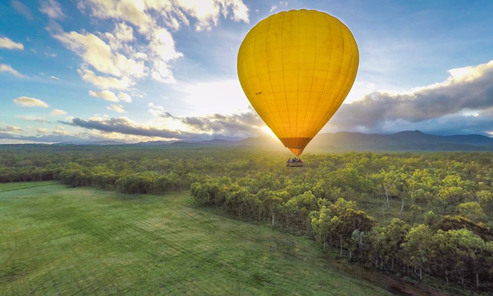 Hot Air Balloon Cairns + Waterfalls Tour