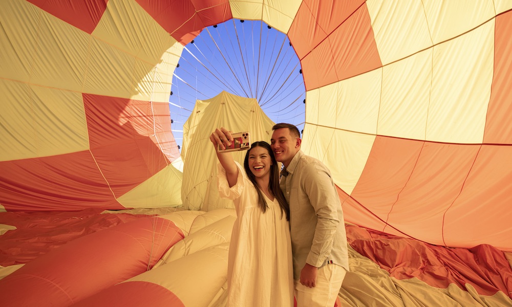 Gold Coast Hot Air Balloon Flight with Vineyard Breakfast and Alpaca experience