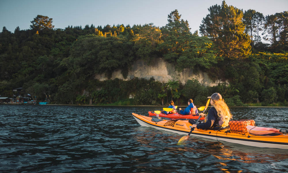 Rotorua Evening Starlight Kayak Tour with Glowworms