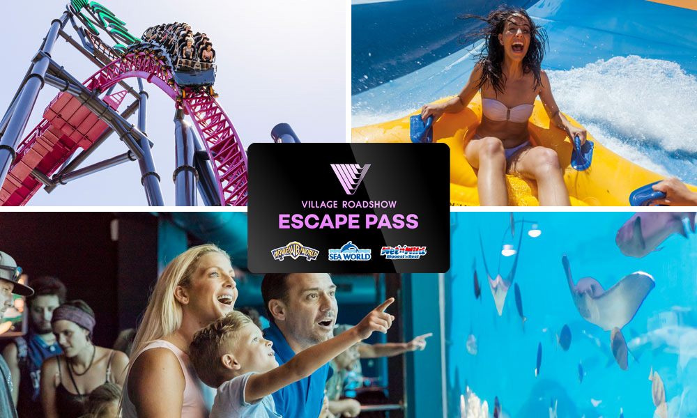 3 Day Theme Park Pass: Movie World, Sea World & Wet'n'Wild Gold Coast
