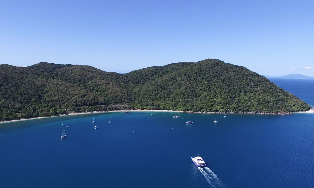 Fitzroy Island Full Day Package with Snorkelling Equipment, Glass Bottom Boat Tour and Lunch
