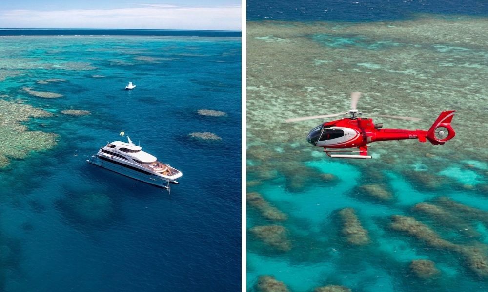Great Barrier Reef Cruise & 10 Minute Scenic Heli Flight Combo