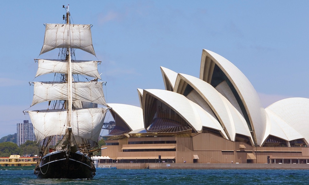 Sydney Harbour Wine and Canapes Tall Ship Cruise